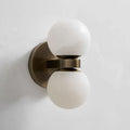 Illuminated Modern Globe Art Glass Wall Sconce Studio Display