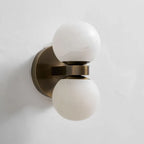 Illuminated Modern Globe Art Glass Wall Sconce Studio Display