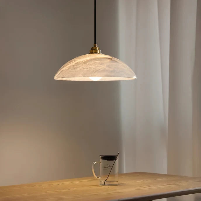 Modern Pendant Light Over Dining Area
