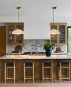 Modern Dome Pendant Lights in Kitchen Interior