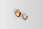 Illuminated Modern Art Glass Wall Sconces Studio Shot