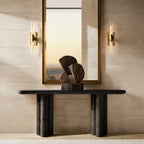 Modern Brass Wall Sconce in Foyer Interior