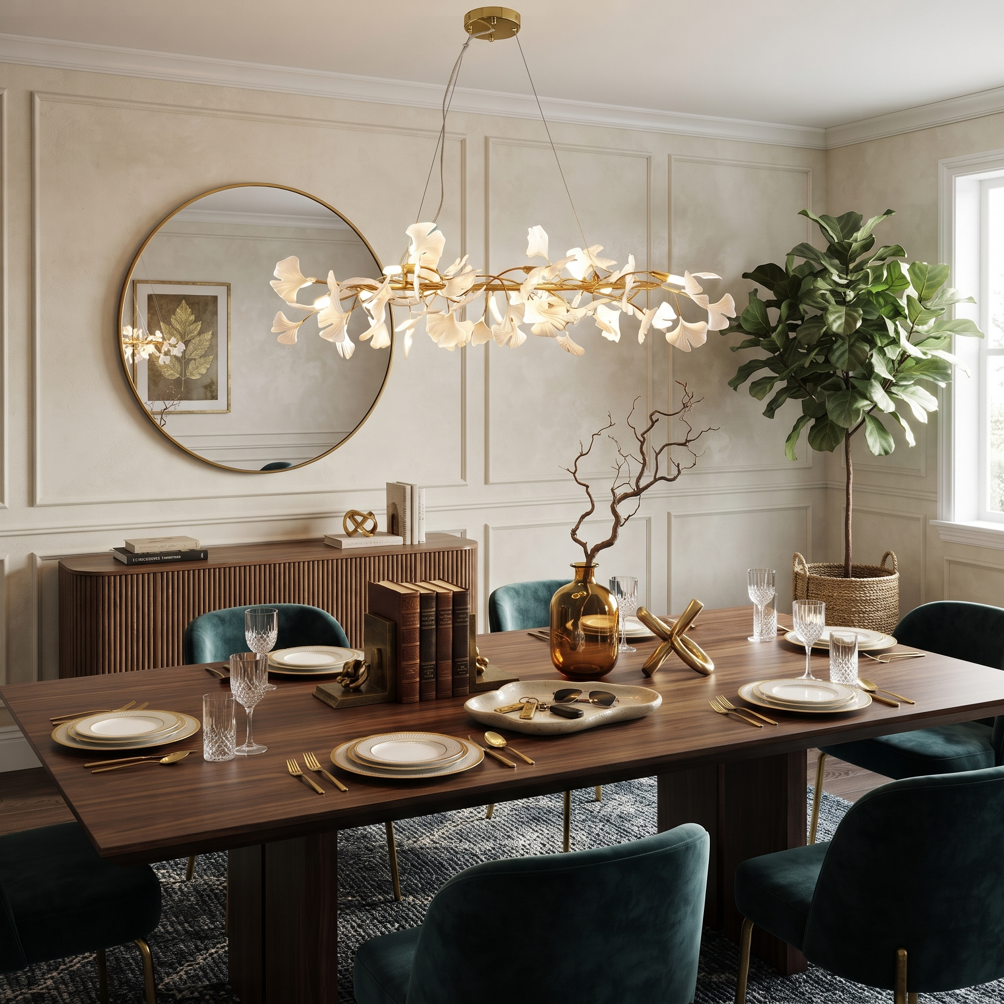 Aura Ginkgo Cascade Chandelier