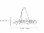 Aura Ginkgo Cascade Chandelier