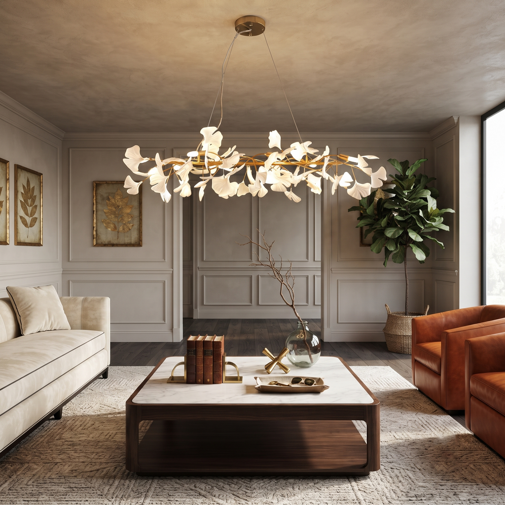 Aura Ginkgo Cascade Chandelier