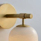 Alabaster Cylinder Wall Sconce