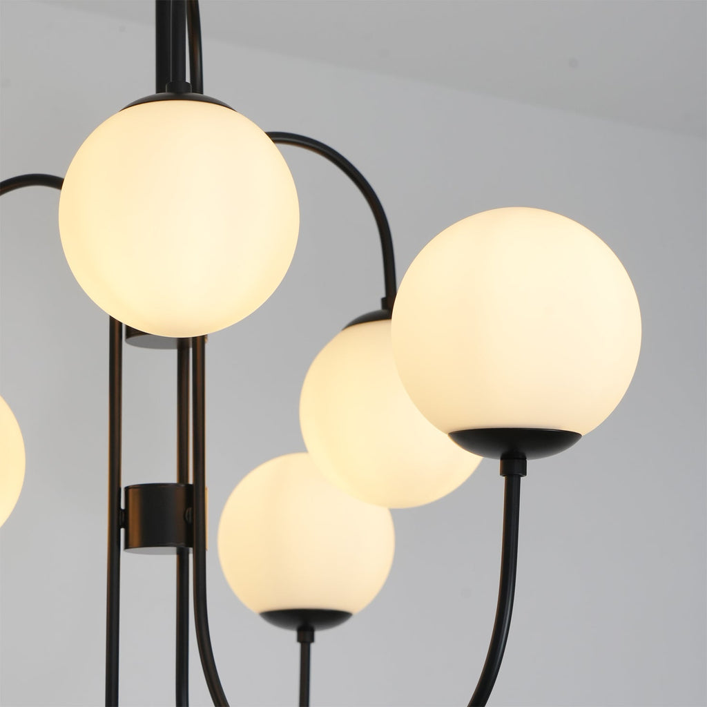 Glass Globe Chandelier