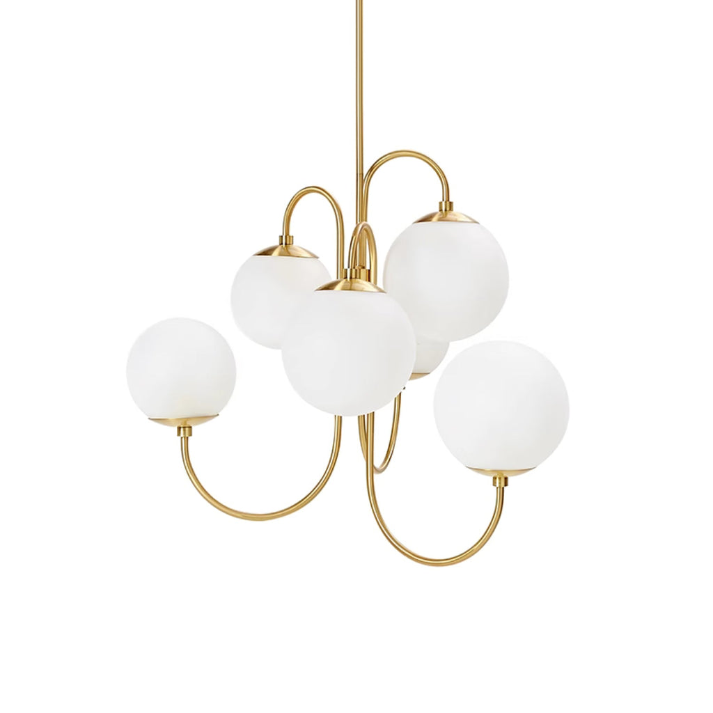 Glass Globe Chandelier
