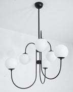 Glass Globe Chandelier