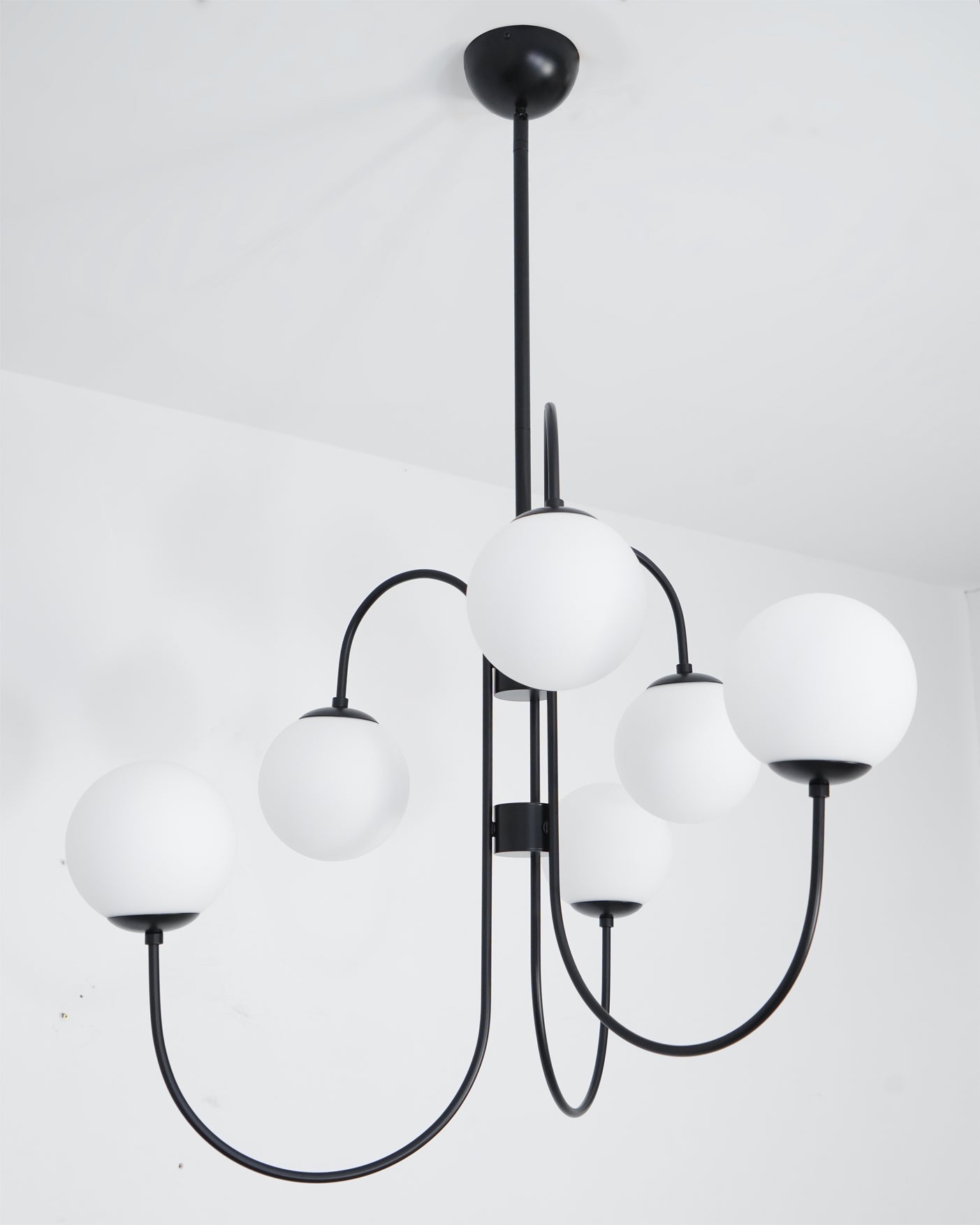 Glass Globe Chandelier