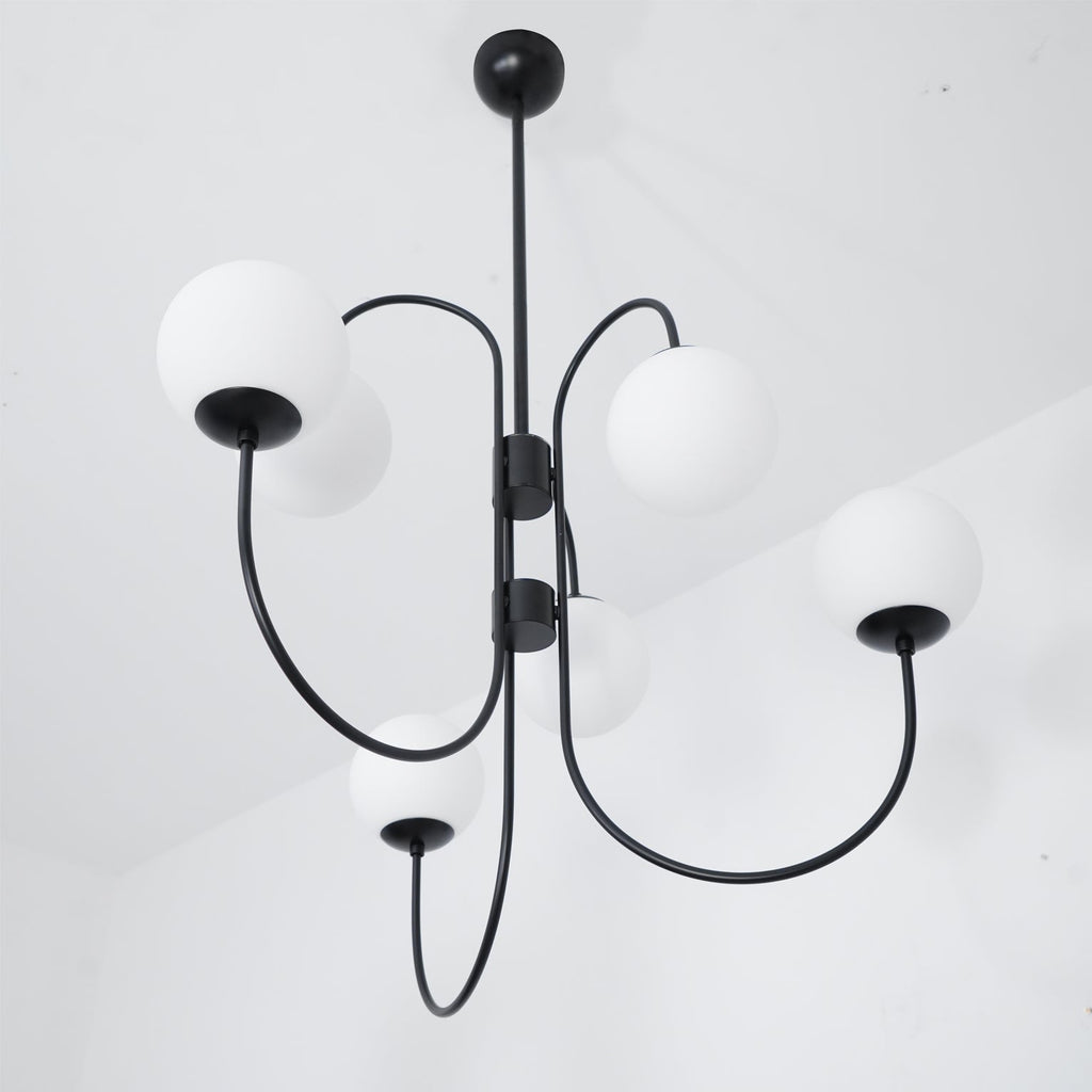 Glass Globe Chandelier