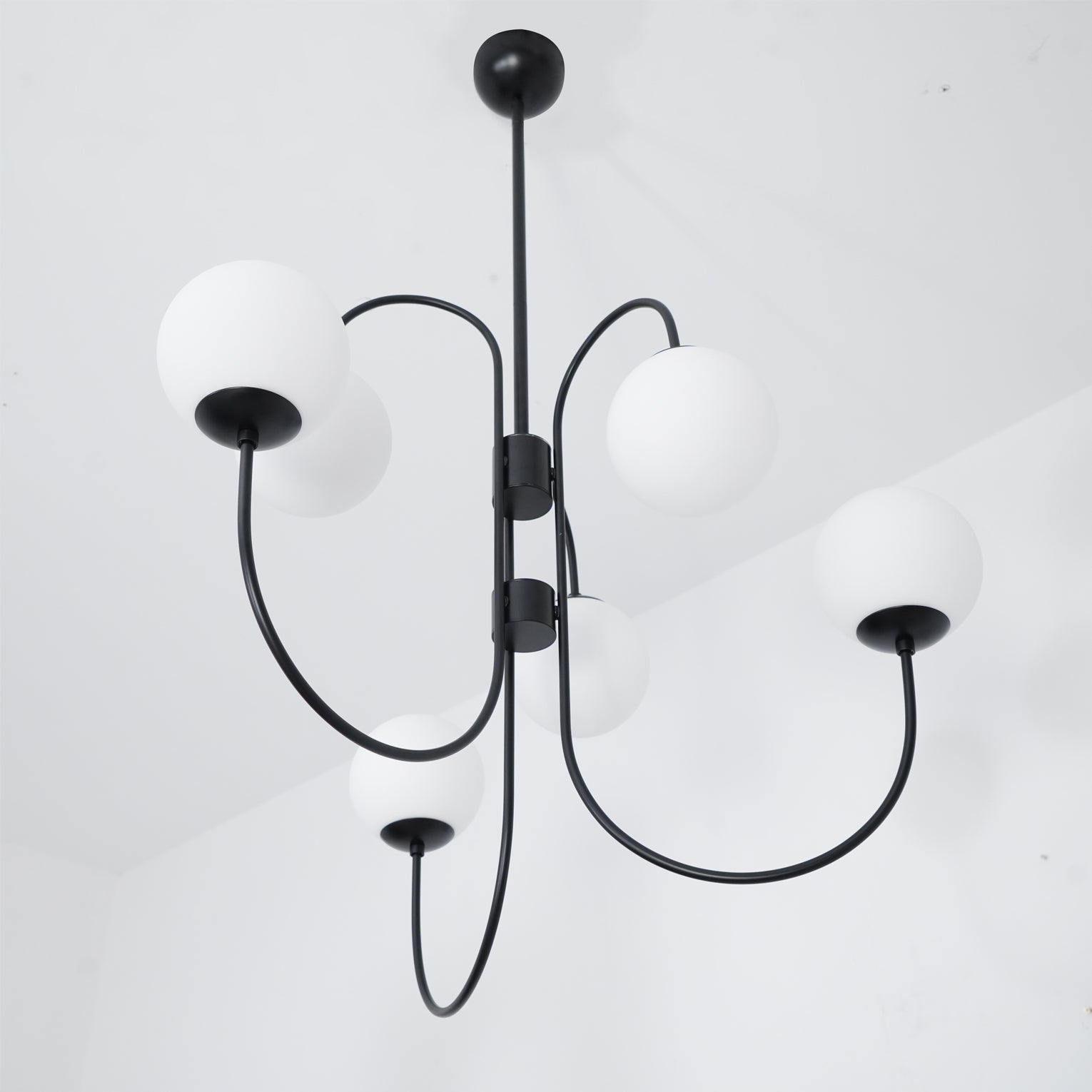 Glass Globe Chandelier