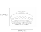 Aurelia Scalloped Glass Flush Mount