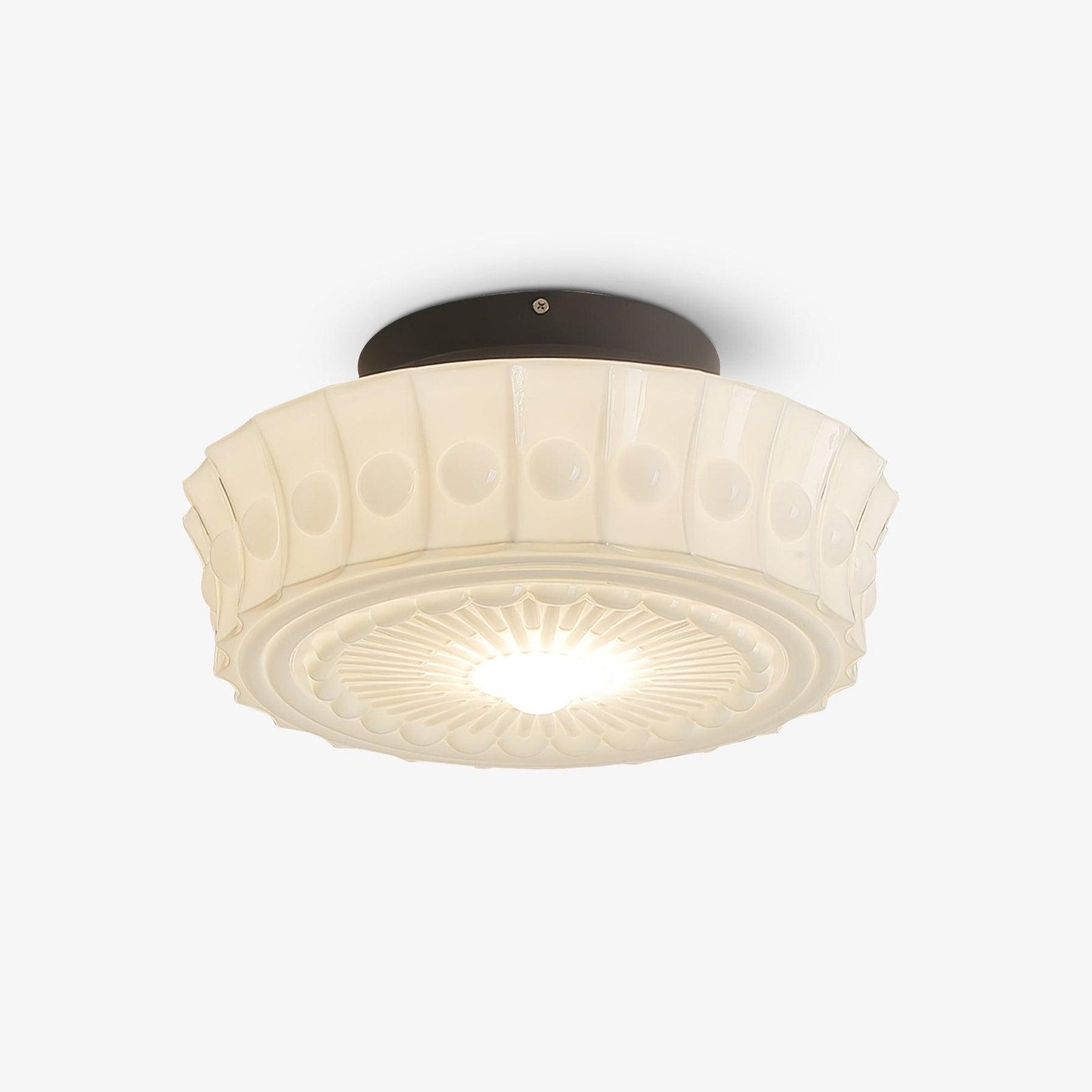 Aurelia Scalloped Glass Flush Mount