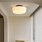 Aurelia Scalloped Glass Flush Mount