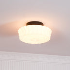 Aurelia Scalloped Glass Flush Mount