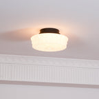 Aurelia Scalloped Glass Flush Mount