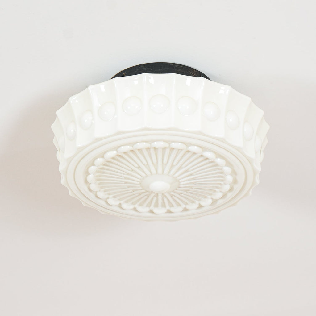 Aurelia Scalloped Glass Flush Mount