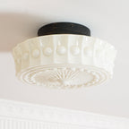 Aurelia Scalloped Glass Flush Mount