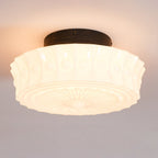 Aurelia Scalloped Glass Flush Mount