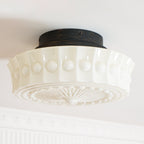 Aurelia Scalloped Glass Flush Mount