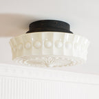 Aurelia Scalloped Glass Flush Mount