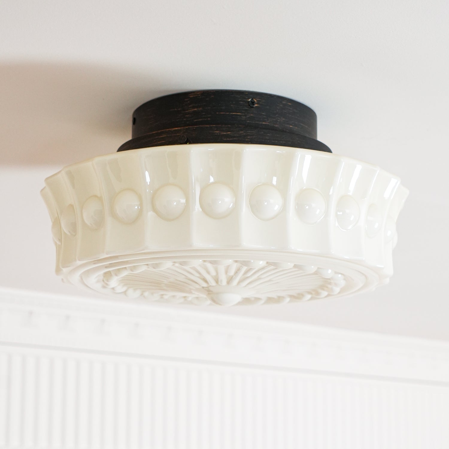Aurelia Scalloped Glass Flush Mount