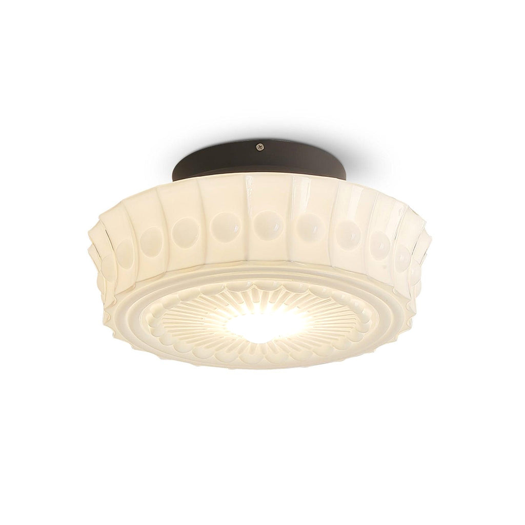 Aurelia Scalloped Glass Flush Mount
