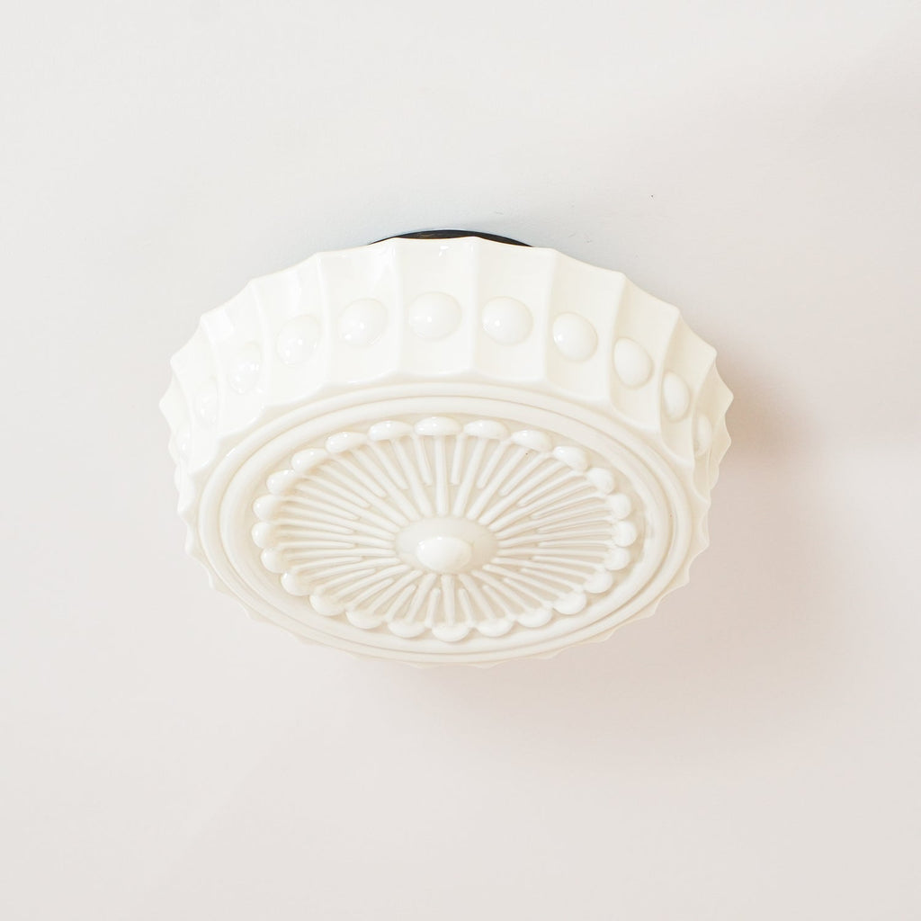 Aurelia Scalloped Glass Flush Mount