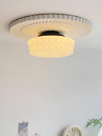 Aurelia Scalloped Glass Flush Mount