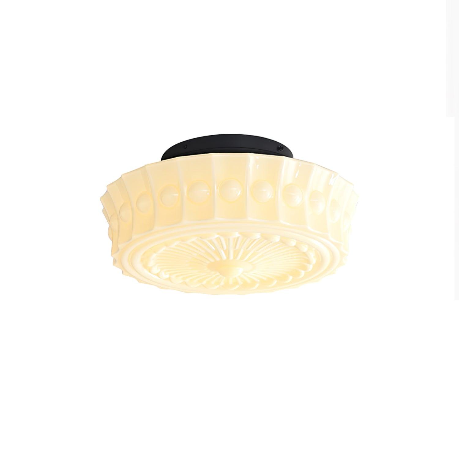 Aurelia Scalloped Glass Flush Mount