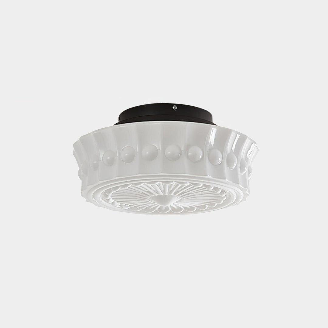 Aurelia Scalloped Glass Flush Mount