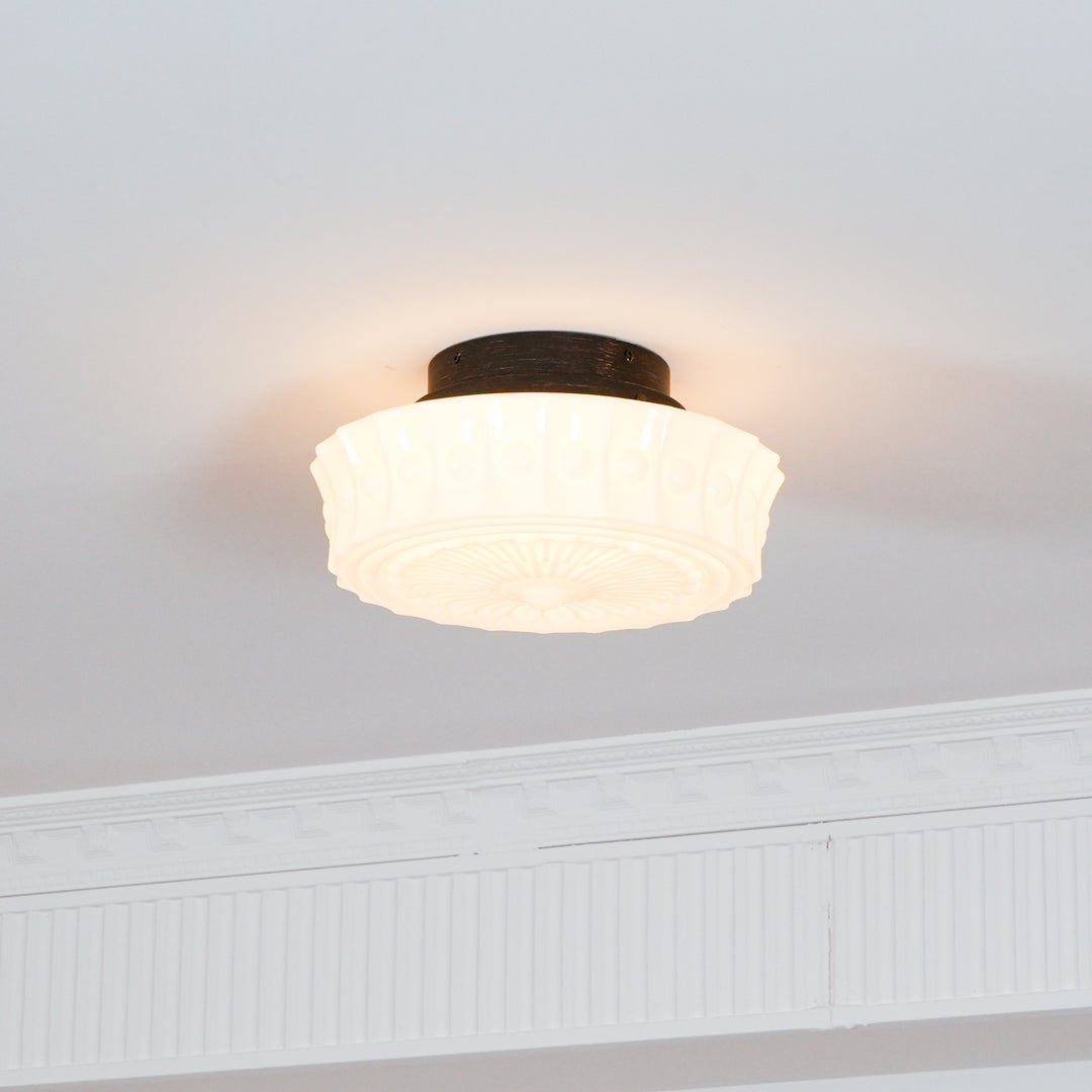 Aurelia Scalloped Glass Flush Mount