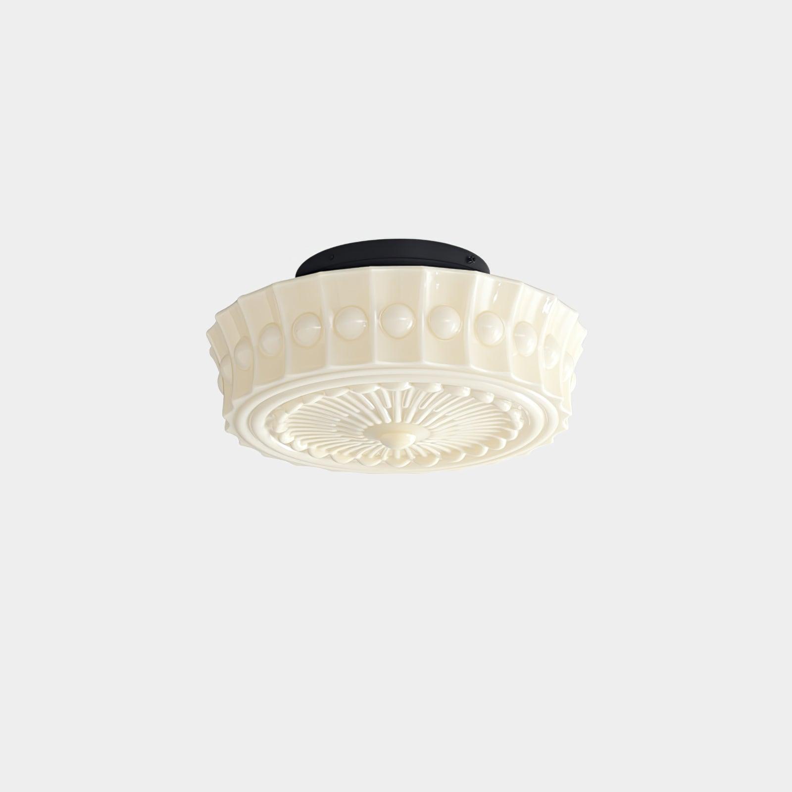 Aurelia Scalloped Glass Flush Mount