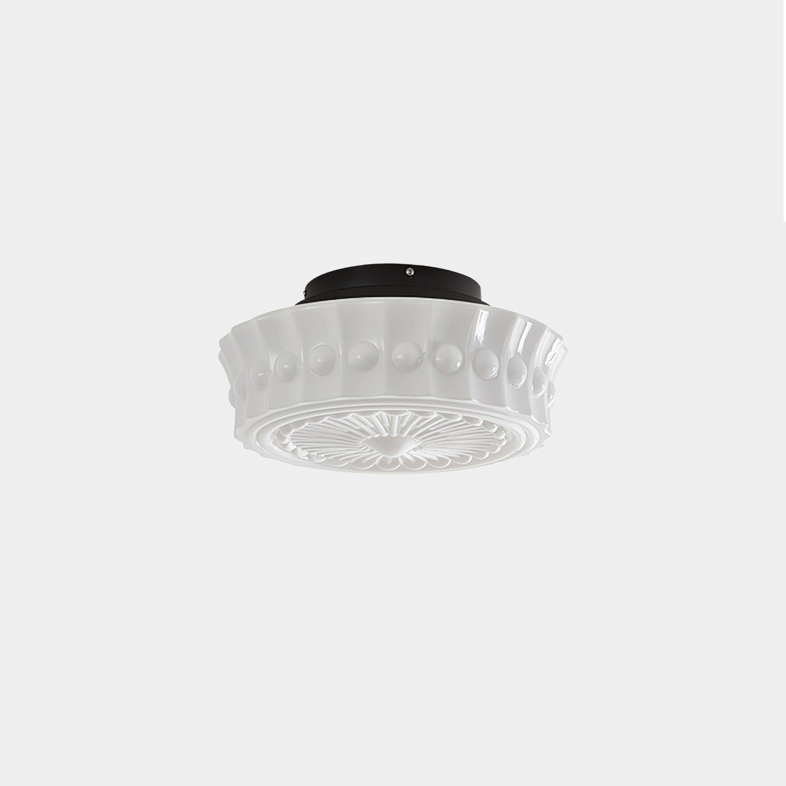 Aurelia Scalloped Glass Flush Mount