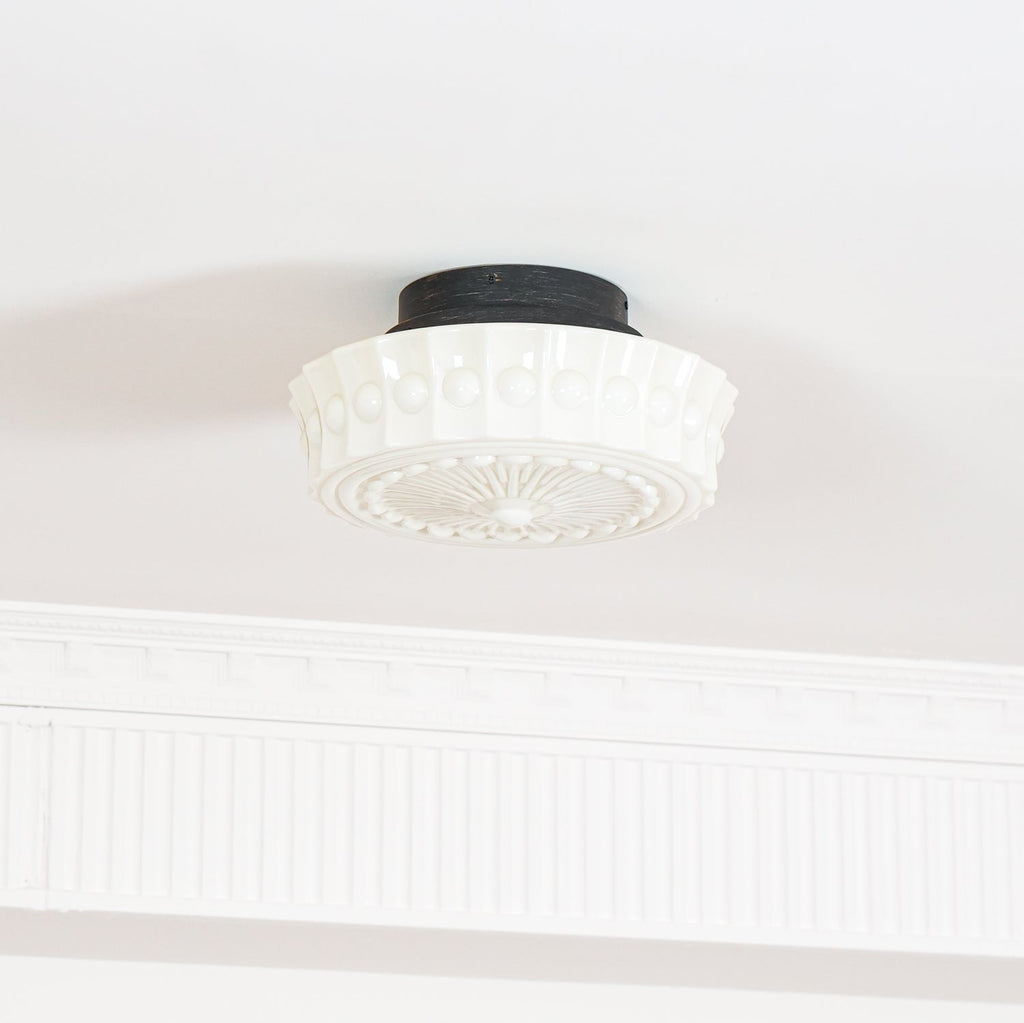 Aurelia Scalloped Glass Flush Mount