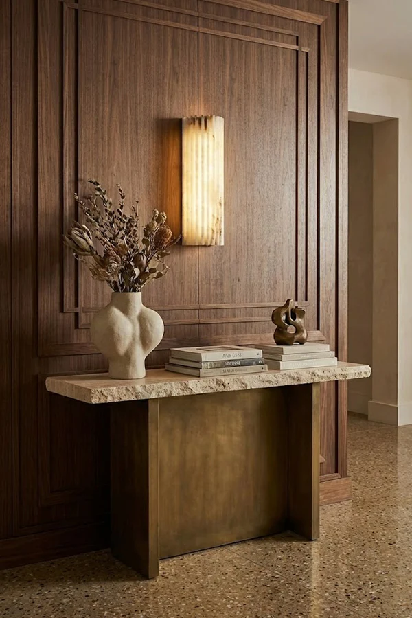 Aurelius Fluted Alabaster Sconce