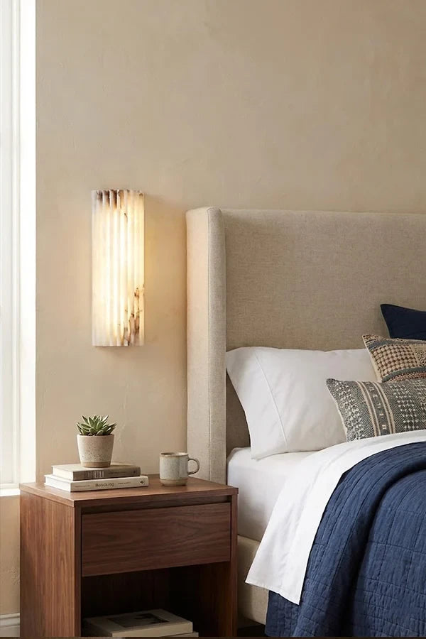 Aurelius Fluted Alabaster Sconce