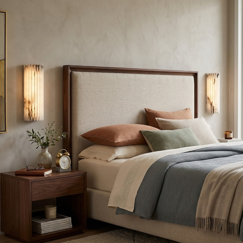 Aurelius Fluted Alabaster Sconce
