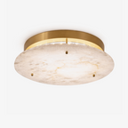 Aurene Alabaster Disc Flush Mount