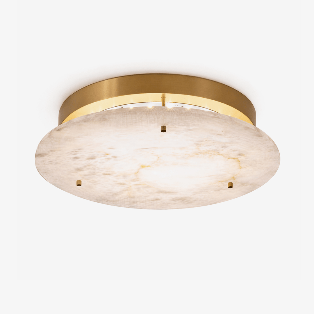 Aurene Alabaster Disc Flush Mount