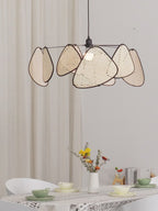 Bamboo Rattan Screen Chandelier