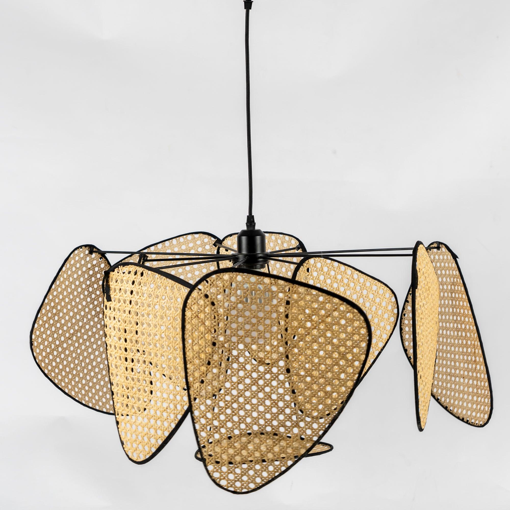 Bamboo Rattan Screen Chandelier