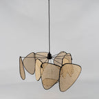 Bamboo Rattan Screen Chandelier