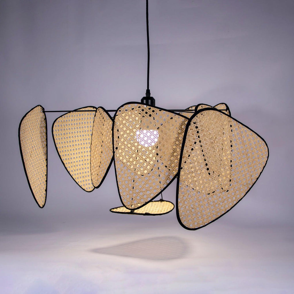Bamboo Rattan Screen Chandelier