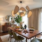 Bamboo Rattan Screen Chandelier