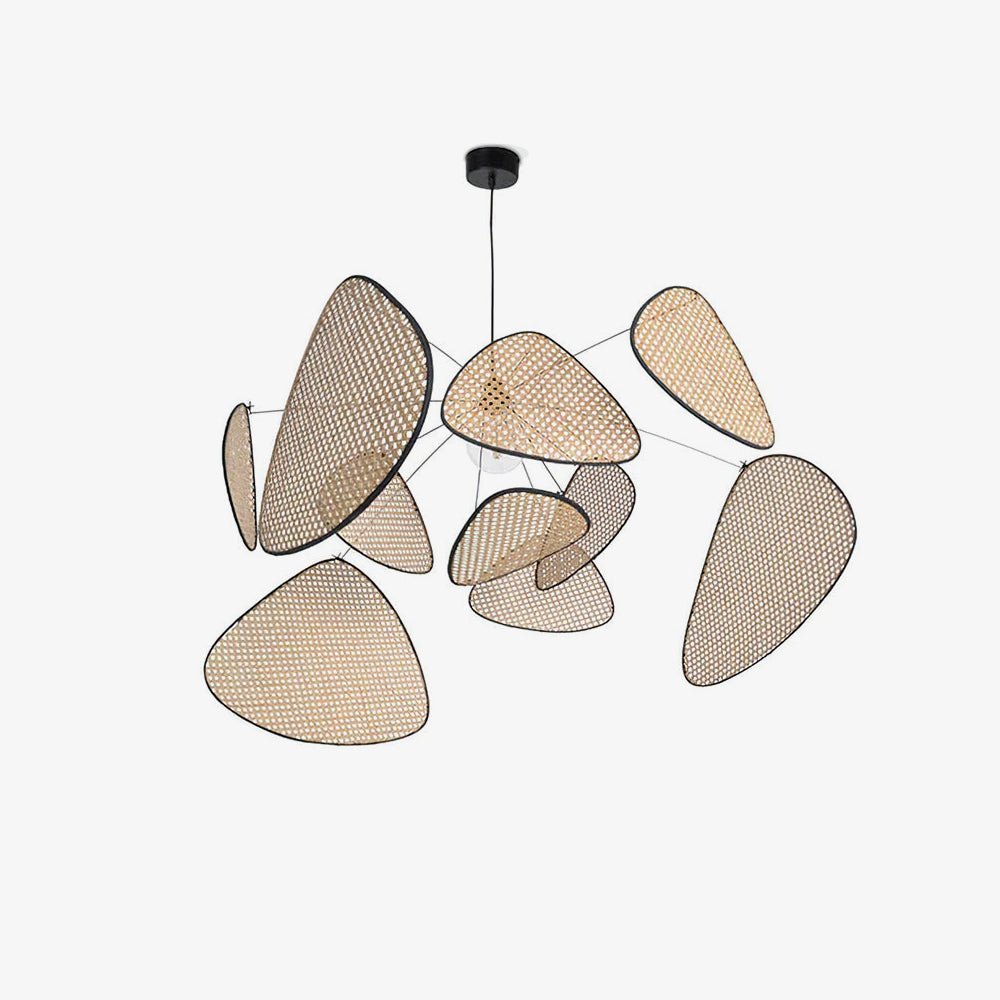Bamboo Rattan Screen Chandelier