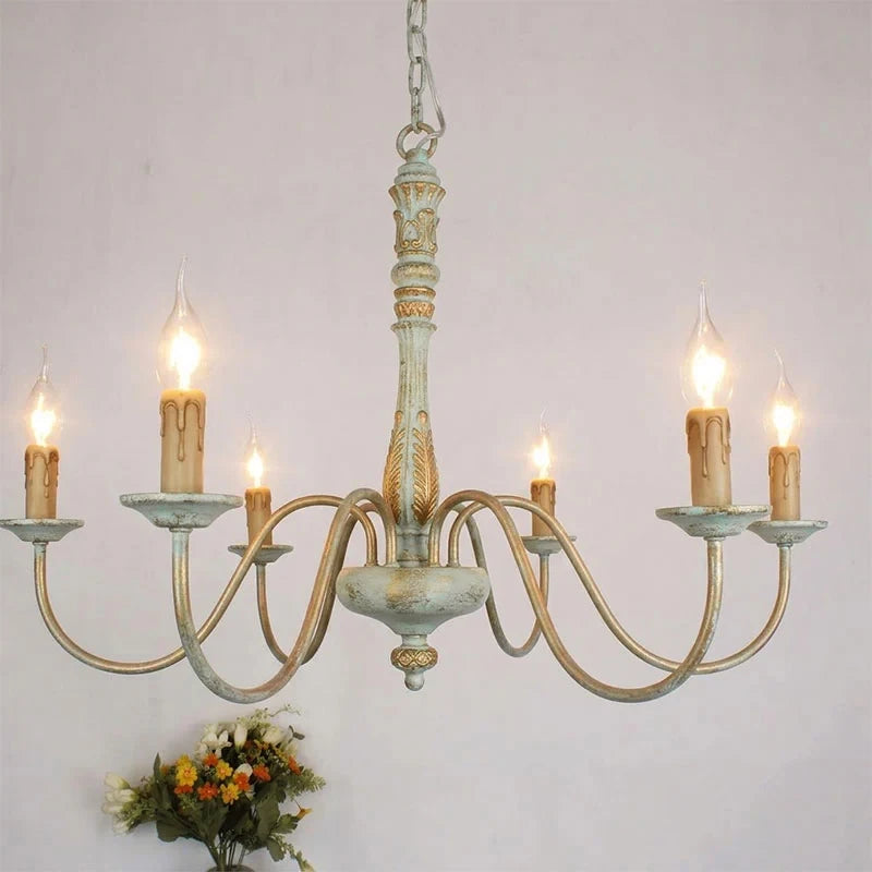 Baroque Distressed Candle Pendant