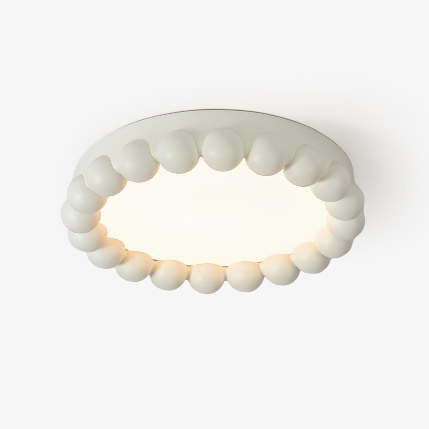 Beaded Resin LED Flush Mount