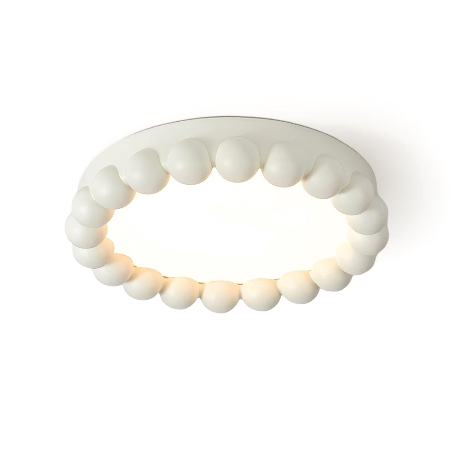 Beaded Resin LED Flush Mount